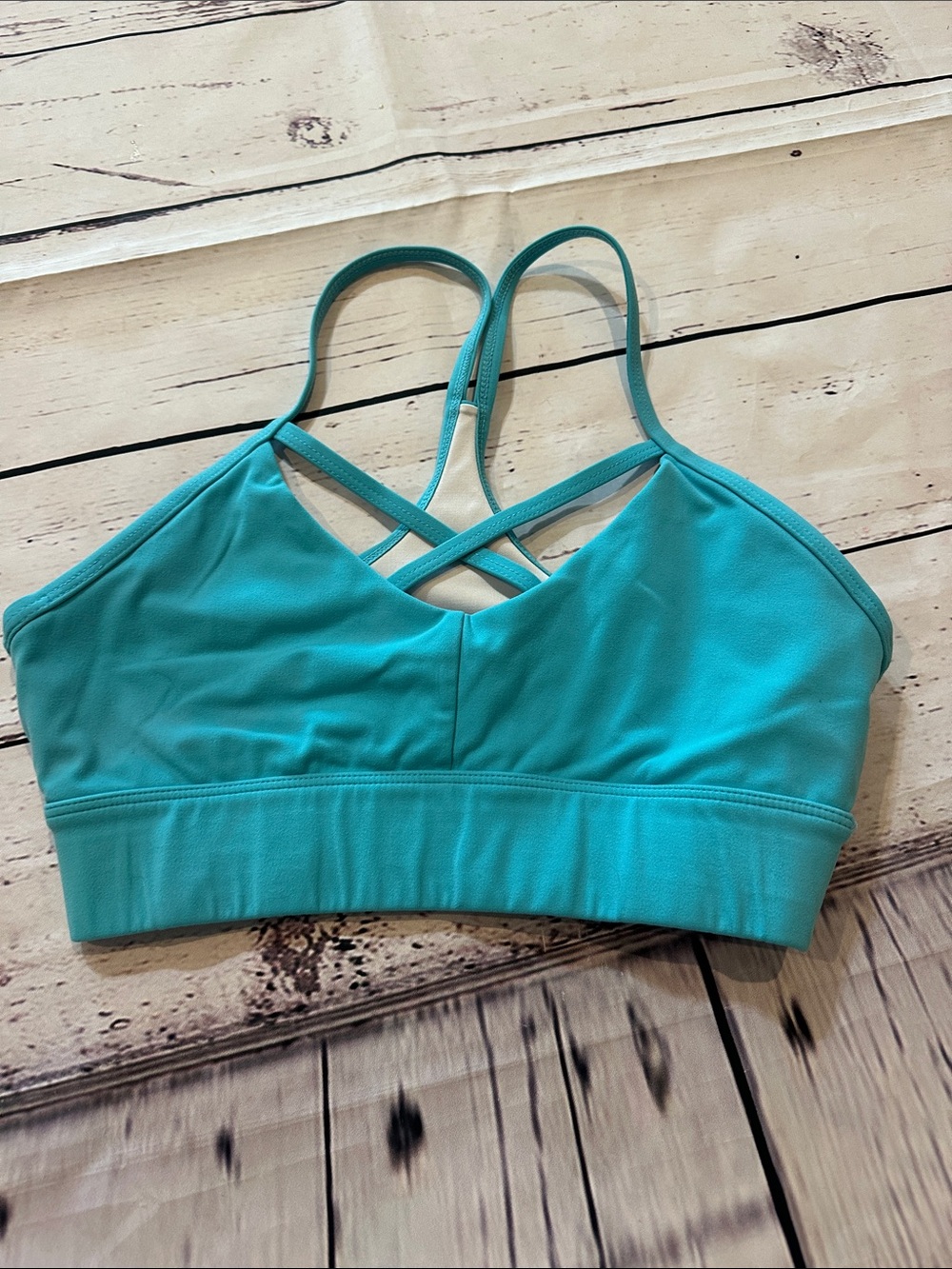 NVGTN Strappy Sports Bralette in Turquoise Blue